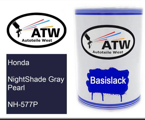 Honda, NightShade Gray Pearl, NH-577P: 500ml Lackdose, von ATW Autoteile West.